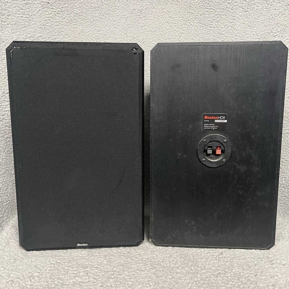Vintage Boston Acoustics Set of (2) HD8 System Speaker 8 Ohms Made in USA